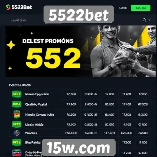 Promoções e bônus atrativos do site 5522bet